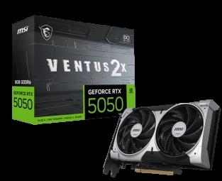 Vaizdo plokštė MSI GeForce RTX 5050 VENTUS 2X OC 8GB DLSS 4
