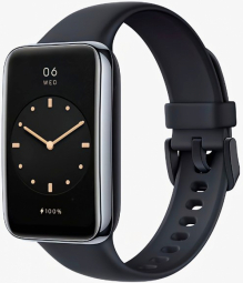 Išmanioji apyrankė Xiaomi Smart Band 7 Pro, Grafito juodos spalvos korpusas ir juodos spalvos apyrankė
