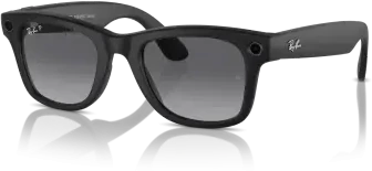 Išmanieji akiniai RayBan Meta Wayfarer, matinės juodos spalvos, poliarizuoti