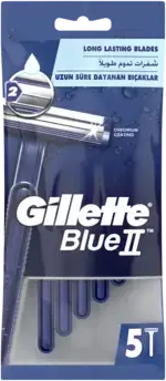 "Gillette Mėlyna II" chromo danga 5 vienetai