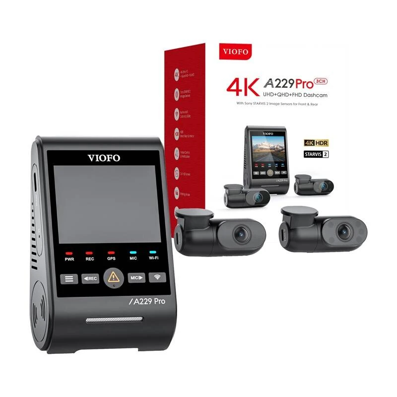 VIOFO A229 Pro 3CH-G GPS - Video recorder