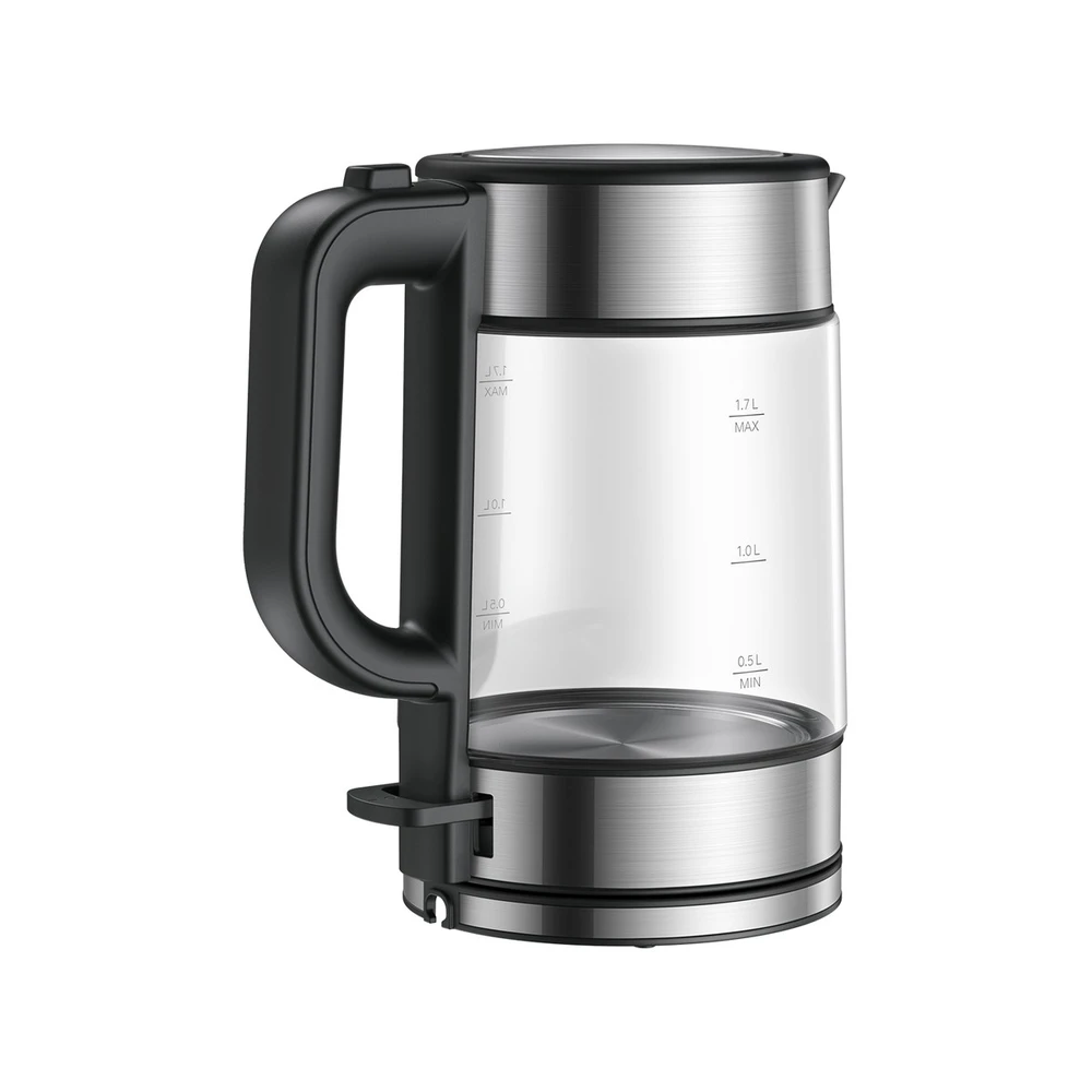 Xiaomi | Elektrinis stiklas Virdulys EU | Elektrinis | 2200 W | 1,7 l | Stiklas | 360° sukamasis pagrindas | Juodas/Nerūdijantis plienas