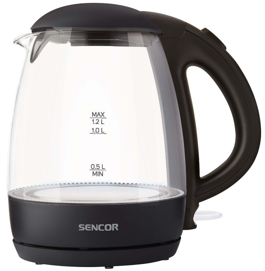 Sencor elektrinis virdulys, stiklinis 1,2l SWK2300BK