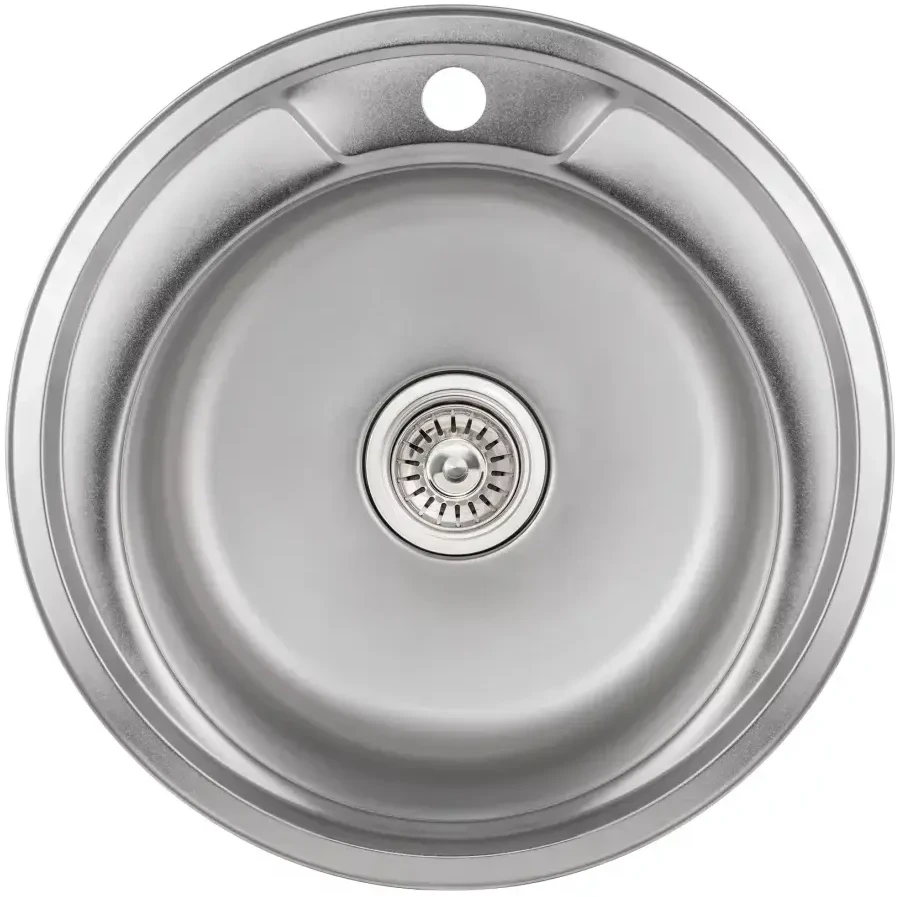 Virtuvės kriauklė AB 490x0.8mm Satino apdaila