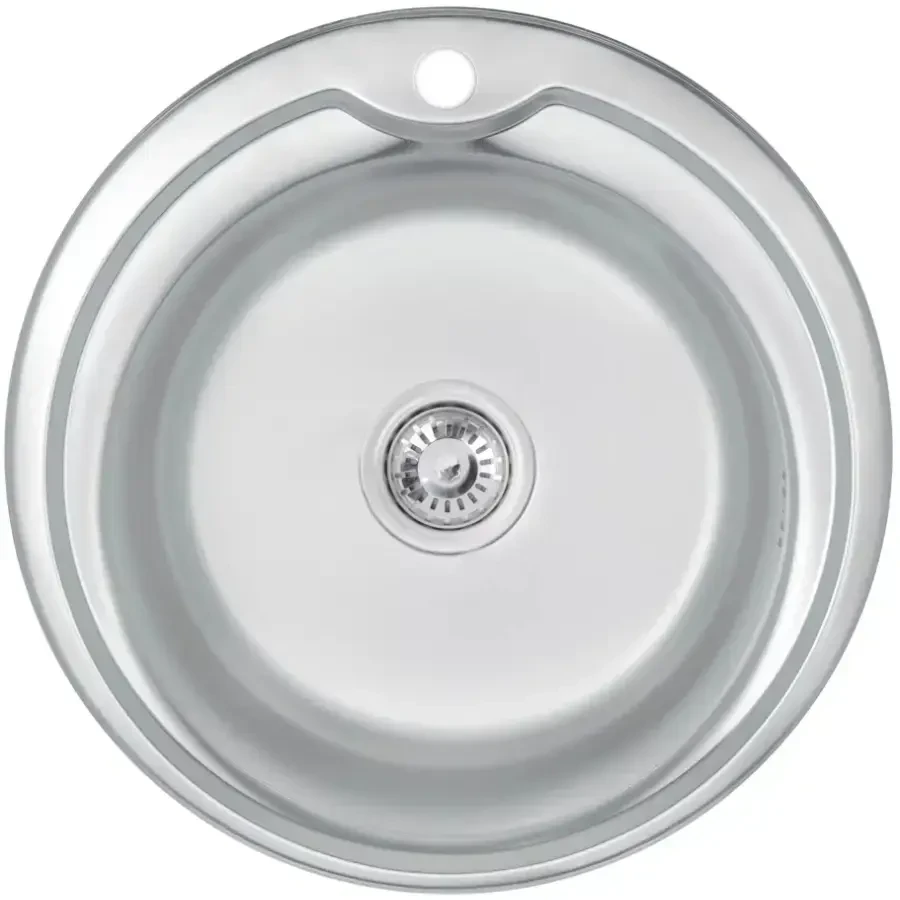 Virtuvės kriauklė AB 510X0.8MM Satino apdaila