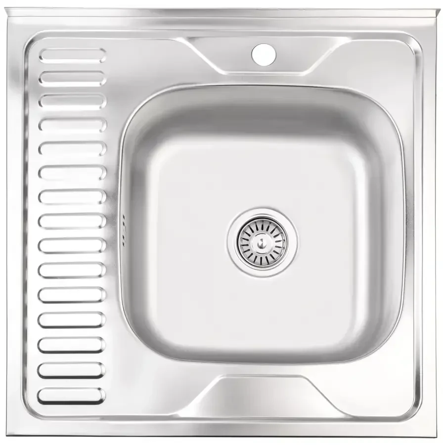 Virtuvės kriauklė AB 600x600x0.6MM Nerūdijančio plieno