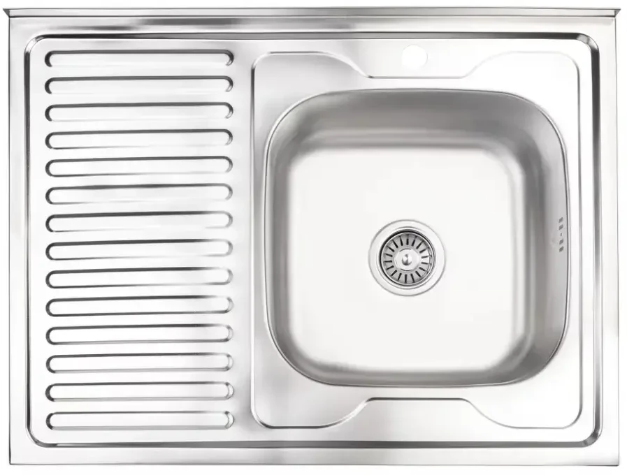 Virtuvės kriauklė AB 800x600mm Nerūdijančio plieno Uždedama