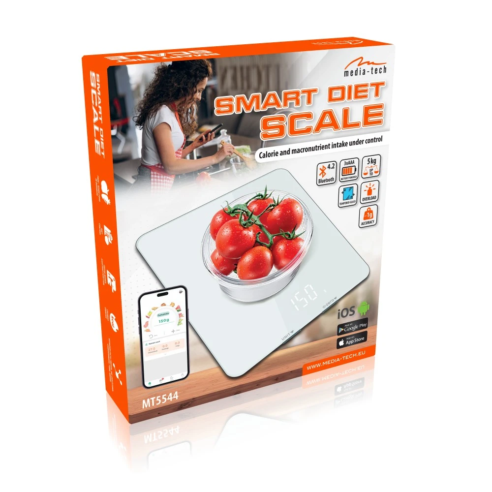 Media-Tech Virtuvinės svarstyklės SMART DIET SCALE MT5544
