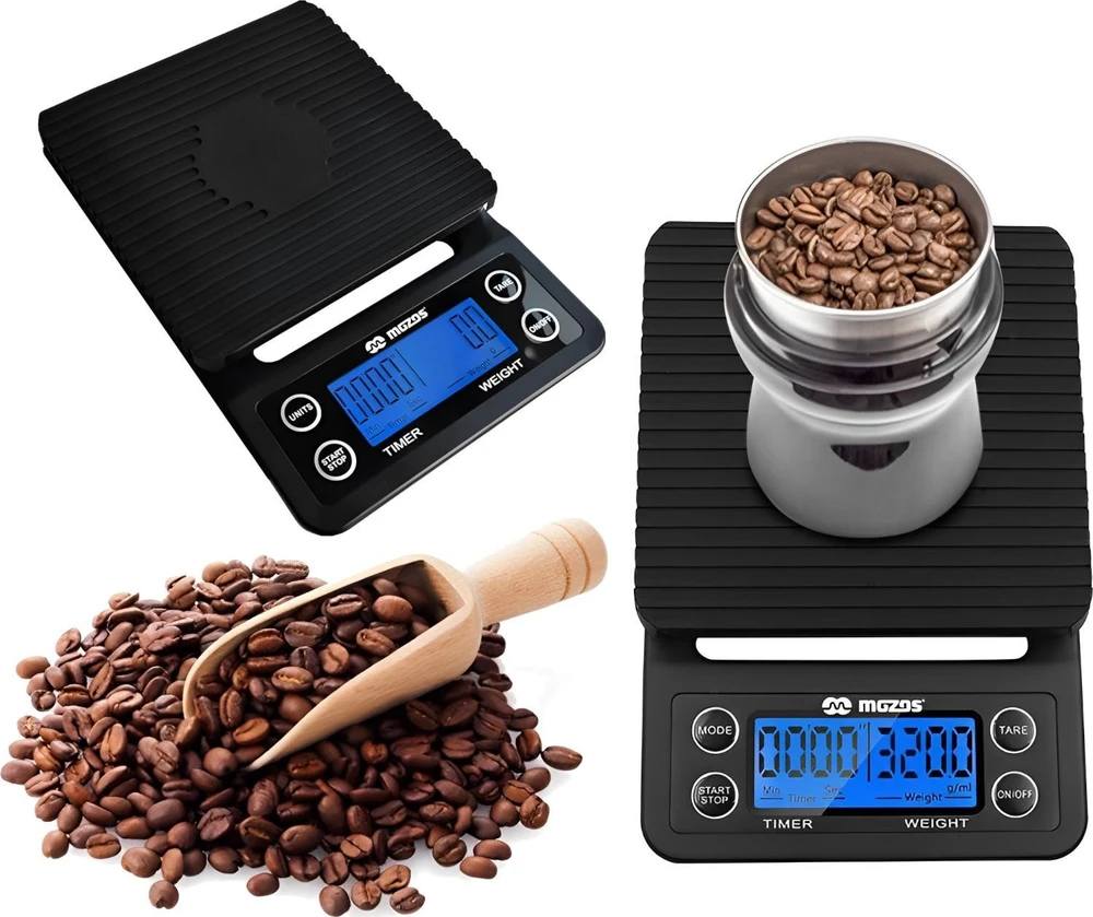 Virtuvinės svarstyklės MOZOS CAFFE ELEKTRONICZNA WAGA ZE STOPEREM DO KAWY