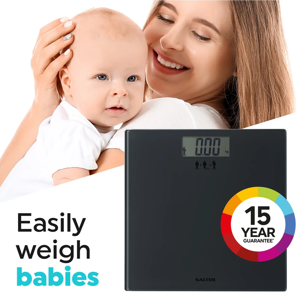 Virtuvinės svarstyklės Salter SA00300 GGFEU16 Add and Weigh Scale Juodas