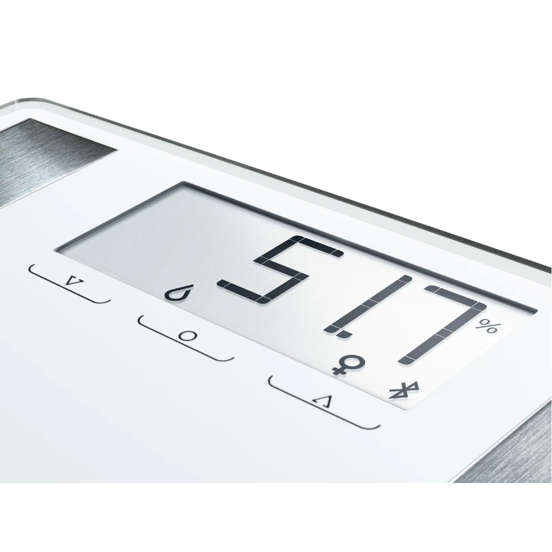 Leifheit Skaitmeninės Svarstyklės - Soehnle Shape Sense Connect 100, 180 kg talpa, Bluetooth, baltos