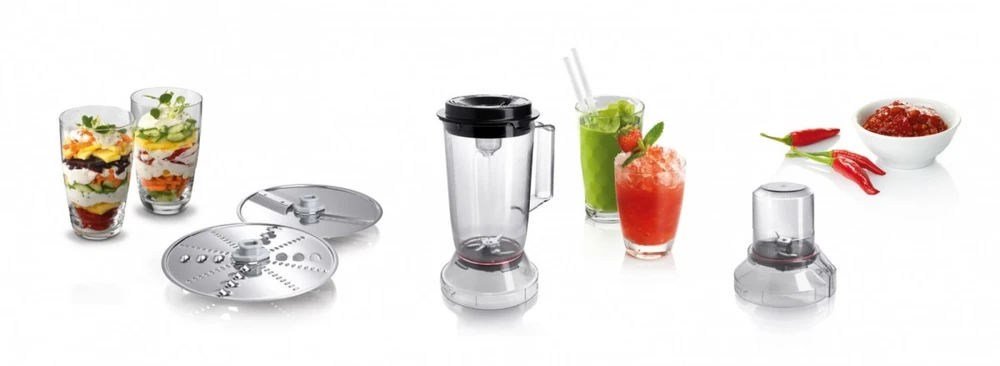 Virtuvinis kombainas Bosch Food processor MultiTalent 3 Plus 900 W, Juoda, šiaušto nerūdijančio plieno