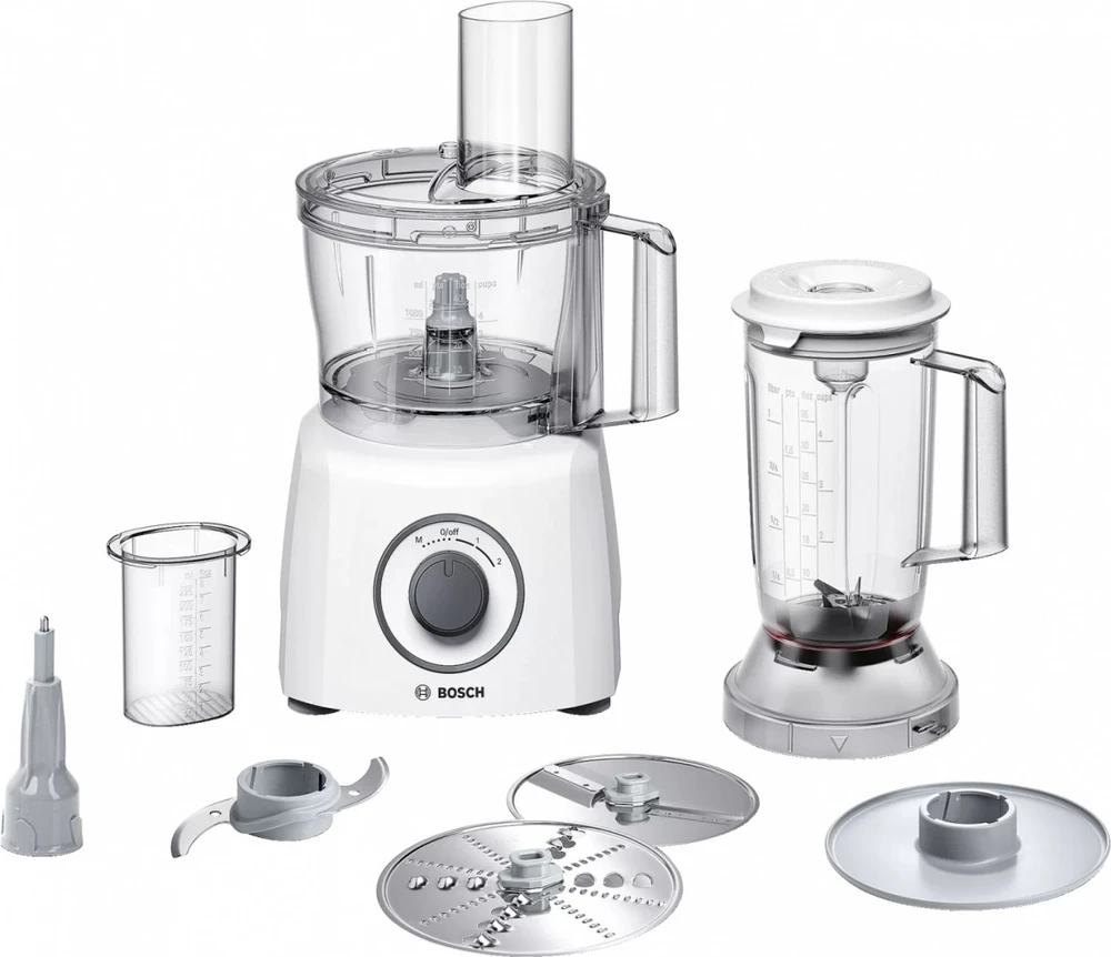 Virtuvinis kombainas Bosch MCM3200W Virtuvės kombainas, MultiTalent 3, 800 W, Baltas, Baltas