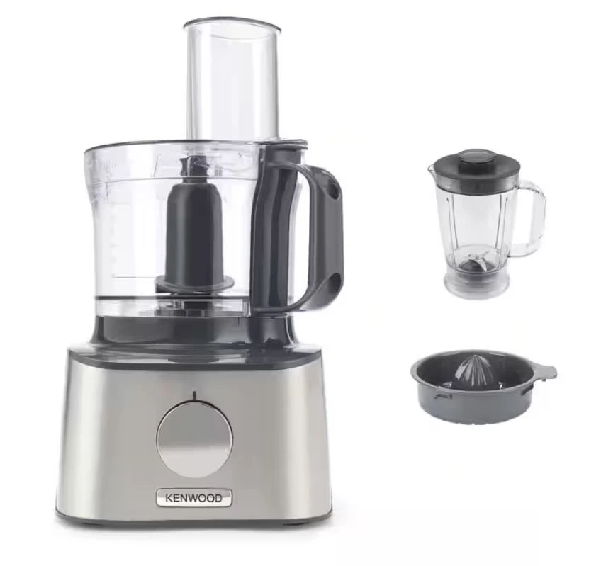 Virtuvinis kombainas KENWOOD Multipro Compact FDM301SS, 800W, 2 greičiai + impulsas, Nerūdijantis plienas peilių geležtės, Inox spalva