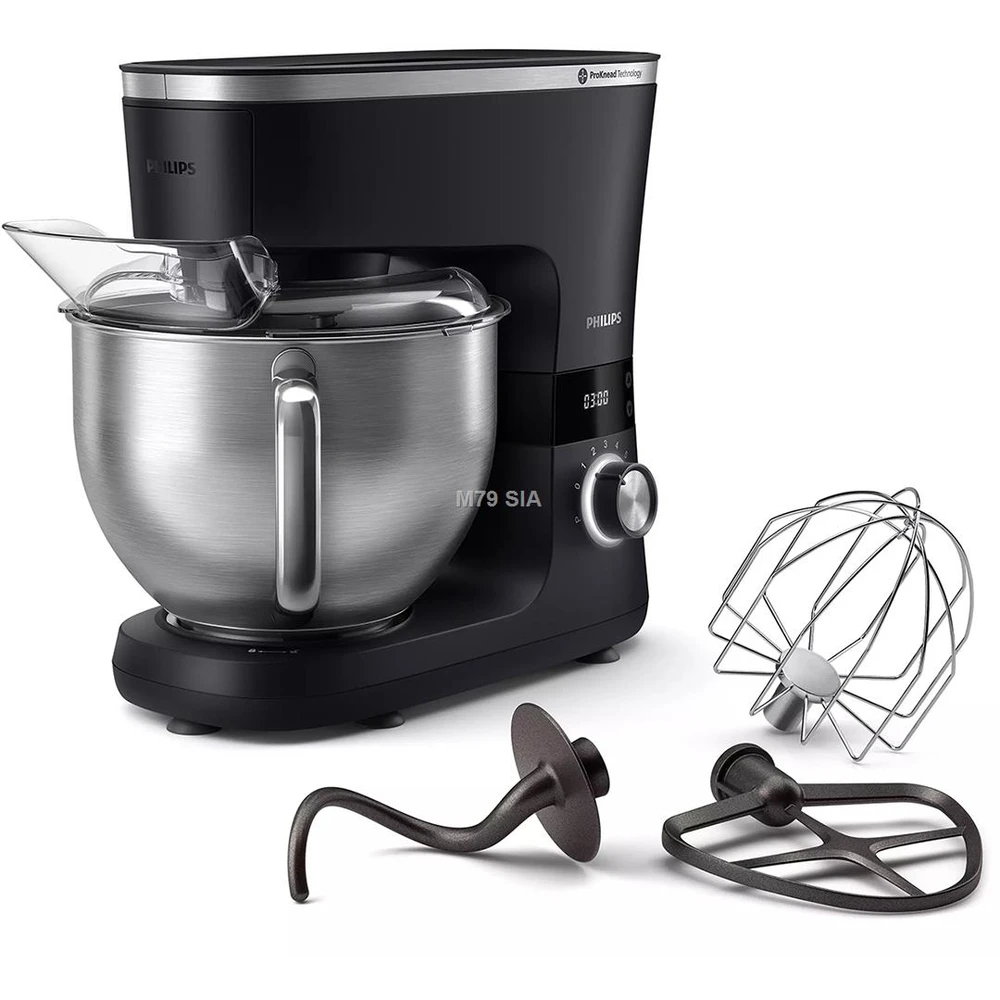 Virtuvinis kombainas „Philips“ serijos 7000 virtuvės aparatas HR7962/01, 5,5 l dubuo, 8 greičių nustatymai, 1000 W