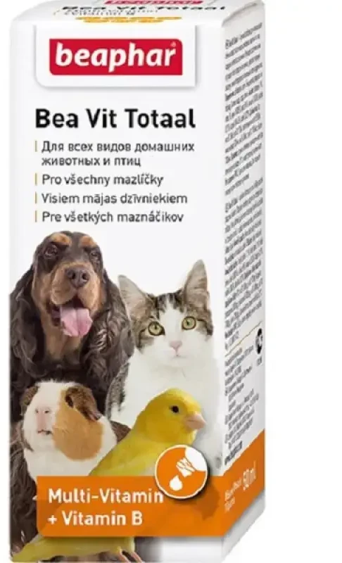 Vitamīnizēta papildbarība : Beaphar Bea Vit Total 50 ml
