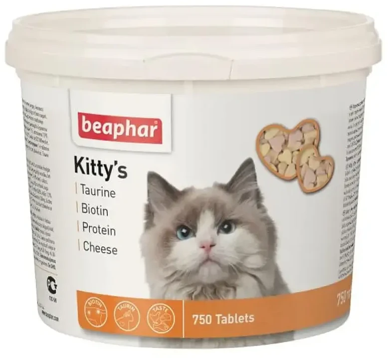Vitamino papildas – Beaphar KITTY'S MIX, 750 tabl.