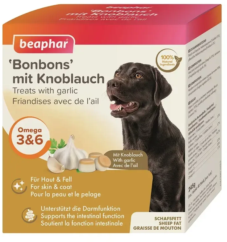 BEAPHAR KNOBLAUCH BONBONS 245G - praline su česnaku