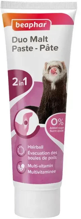 Vitamīnizēta papildbarība seskiem - Beaphar Duo-Malt paste for ferrets 100g