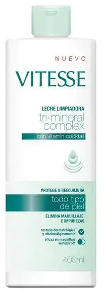 Vitesse Tri-Mineral Complex Leche Limpiadora, 400 ml