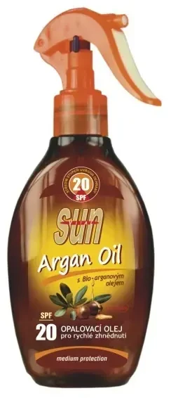 „Vivaco Sun Vital“ apsauginis aliejus nuo saulės su organiniu argano aliejumi SPF 20, 200 ml