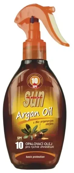 „Vivaco Sun Vital“ apsauginis aliejus nuo saulės su organiniu argano aliejumi SPF 10, 200 ml