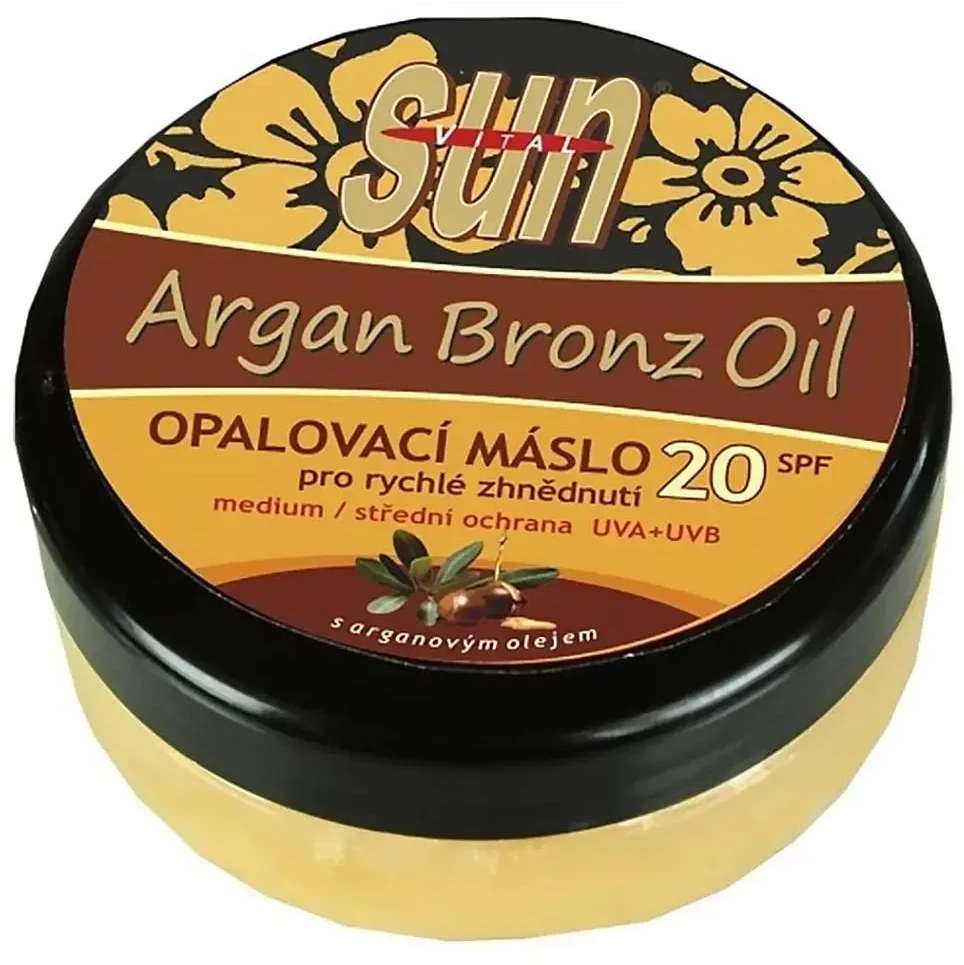 „Vivaco Sun Vital“ apsauginis sviestas nuo saulės su organiniu argano aliejumi SPF 20