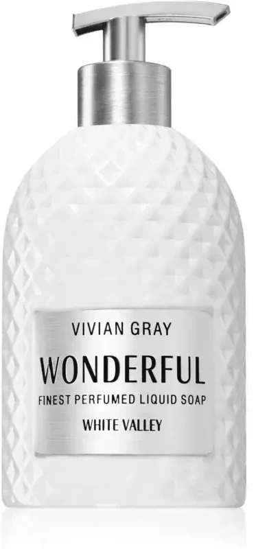 Vivian Gray Wonderful Baltas Valley Liquid Soap skystas rankų muilas, 500 ml