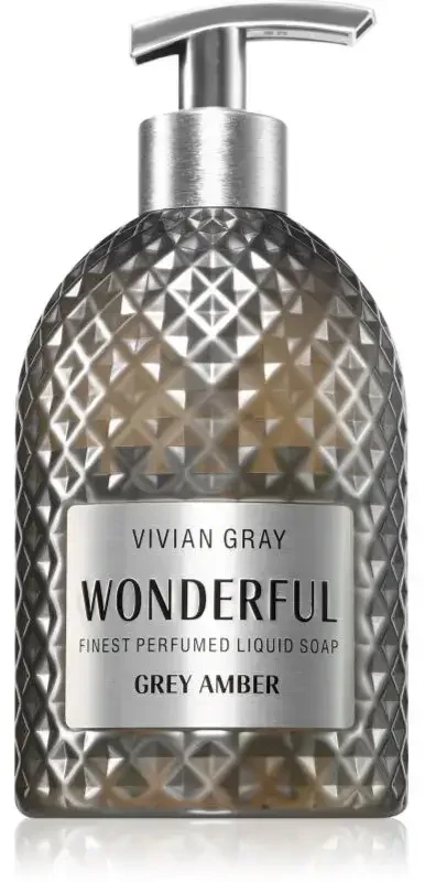 Vivian Gray Skystas rankų muilas „Wonderful Pilkas Amber“ (skystas muilas) 500 ml