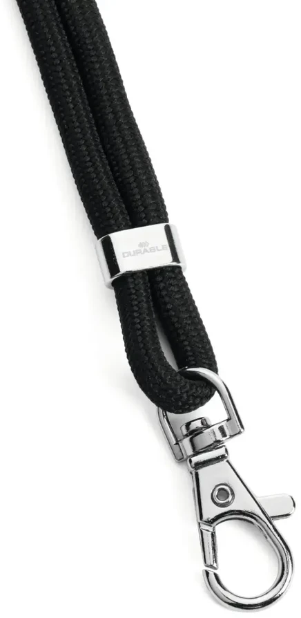 Durable Patvarus 824101, Ženklelio virvelė, Juodas, 1 vnt., Perdirbtas polietileno tereftalatas (rPET), 46 cm, 6 mm