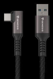 Kabelis USB GENESIS USB-A - USB-C 5 m Juodas (NVC-2221)