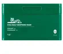 VT Cosmetics Cica Daily Soothing Mask raminamųjų lakštinių veido kaukių rinkinys, 30 vnt.