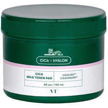 VT Cosmetics Cica Mild Toner Pad Raminantys toniko padeliai veidui, 60 vnt