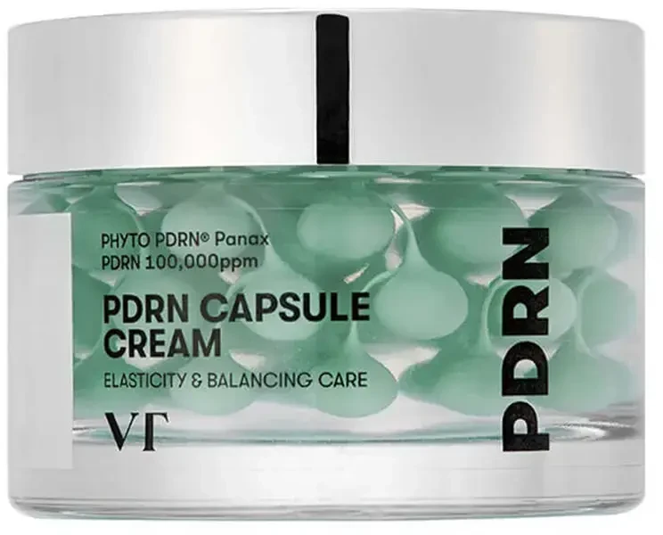 VT Cosmetics PDRN Capsule Cream 100 drėkinamasis ir stangrinamasis veido kremas, 50 ml