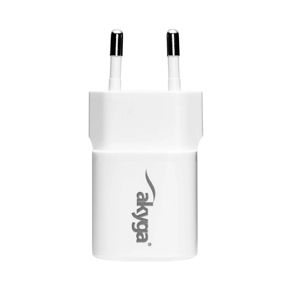 AKYGA WALL CHARGER 25W USB C GAN PD Baltas AK-CH-22
