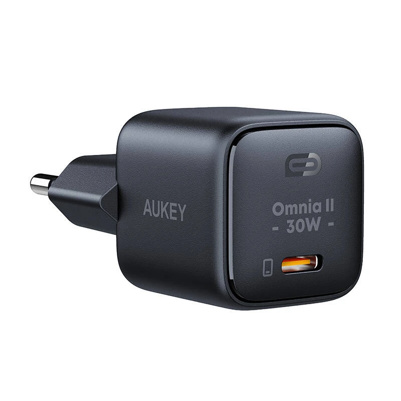 Aukey Omnia II 30W juodas sieninis kroviklis