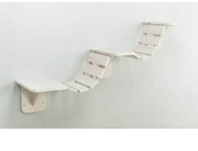 Sieninis laikiklis nagų galandimo stulpams: Trixie Lipimo kopėčios, skirtos montuoti ant sienos, 150 × 30 cm, baltos