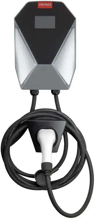 Sieninis elektromobilio įkroviklis, trijų fazių, 11 kW, 16 A, 400 V, amio-04842