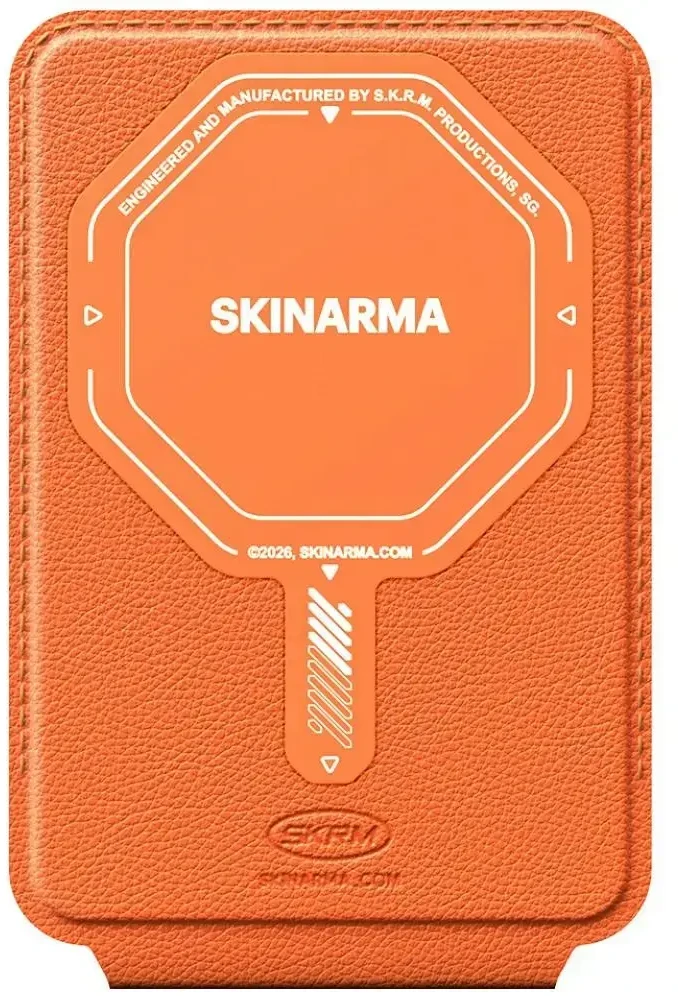 Dėklas Skinarma Axis magnetinė sulankstoma trikojo piniginė oranžinė