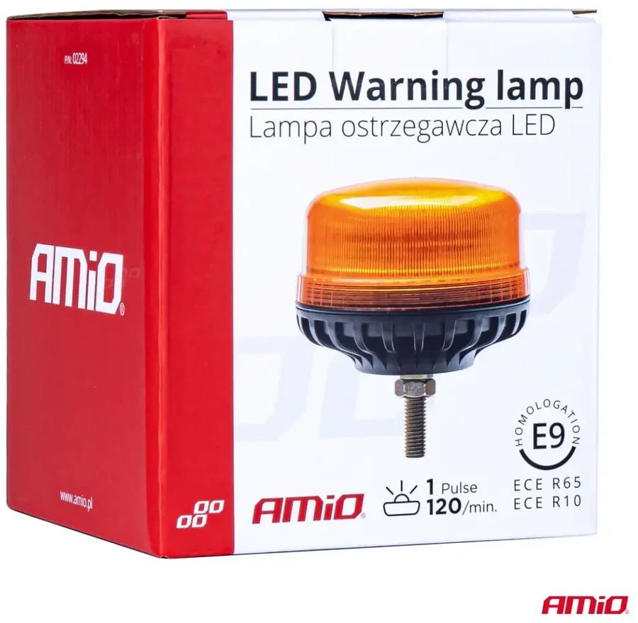 LED įspėjamoji lempa 36 LED R65 R10 12V 24V W03sb AMIO-02294
