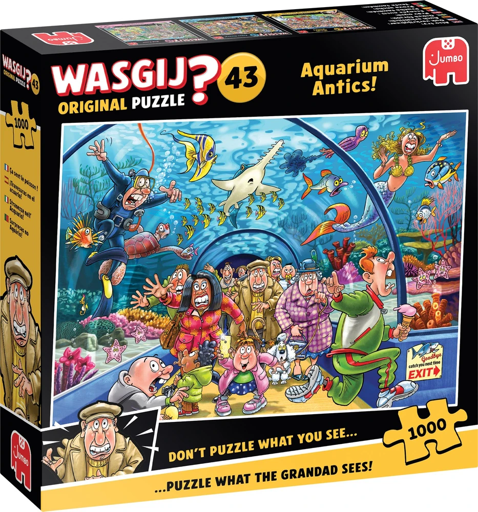 Dėlionė Wasgij - Original 43: Akvariumo išdaigos (1000 detalių)