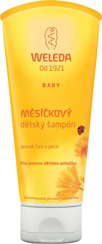 Weleda Baby Calendula Šampūnas And Kūno prausiklis Prausiamasis balzamas kūnui ir plaukams 200ml
