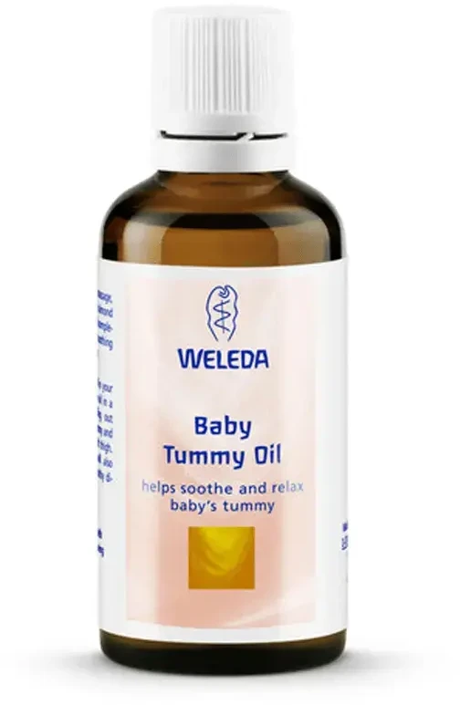 Weleda Baby Tummy Oil masažinis aliejus kūdikiams nuo pilvo pūtimo, 50 ml