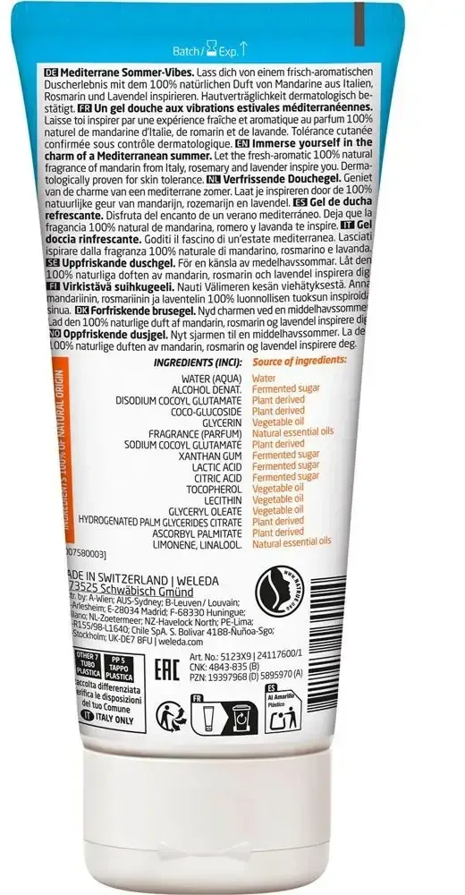 Weleda Dušo želė Mandarino di Capri (Dušo želė) 200 ml