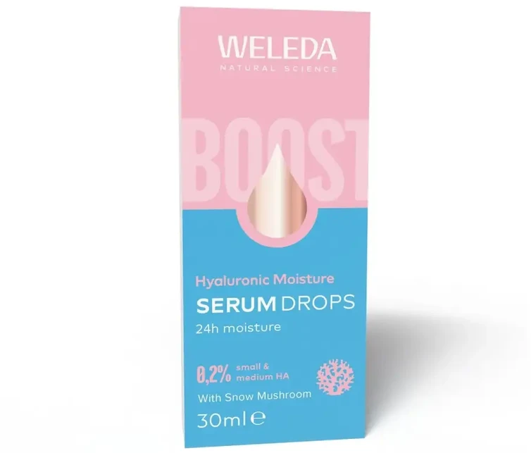 Weleda Drėkinamasis veido serumas su hialurono rūgšties drėkinimu (serumo lašai) 30 ml