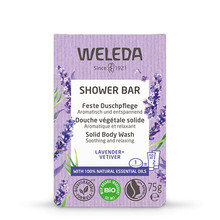 Weleda Shower Bar Lavender + Vetiver Bar Soap moterims, 75 g