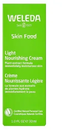 "Weleda Cos Skin Food Light Crema Nutritiva Ligera" kremas labai sausai odai 30ml