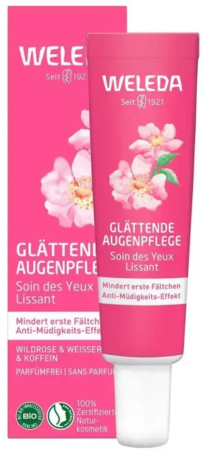 Weleda Wild Rose & Baltas Tea Smoothing Paakių kremas Paakių kremas