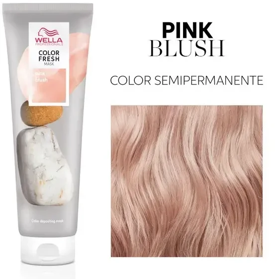 Wella Professionals Color Fresh dažomoji plaukų kaukė, atspalvis: Rožinė Blush, 150 ml