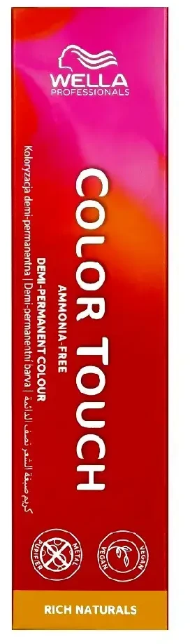 Wella Professionals Color Touch Rich Naturals 60 Ml Ammónia Mentes Festék 5/3 šviesiai rudas/Gold